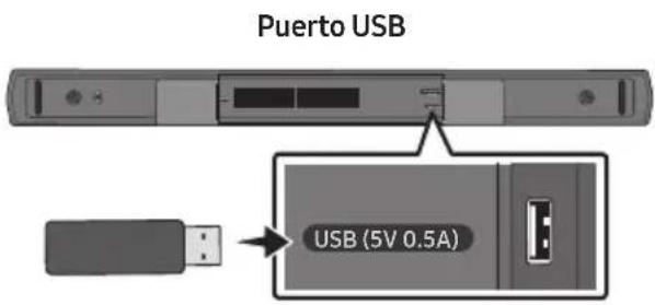 Puerto USB USB (5V 0.5A)