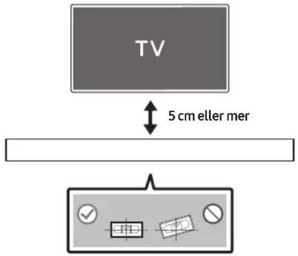 TV 5 cm eller mer