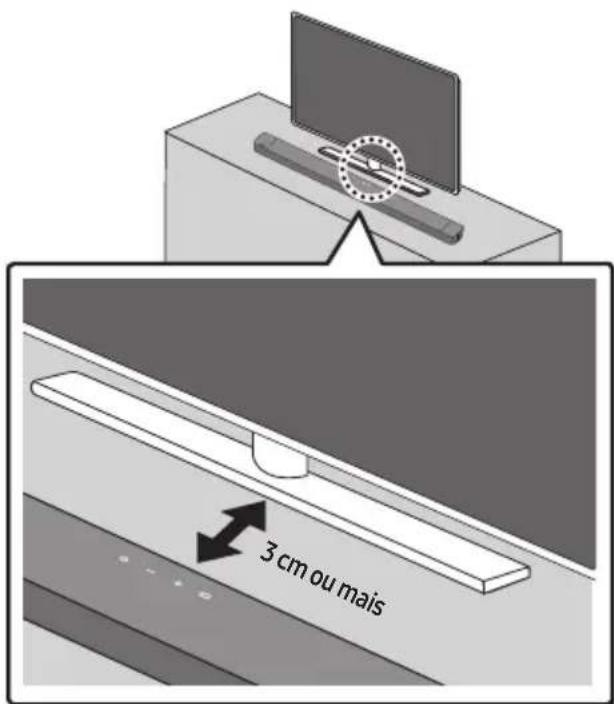 SAMSUNG HW-C430 - INSTALAR O SOUNDBAR SOBRE O SUPORTE DO TELEVISOR - 1