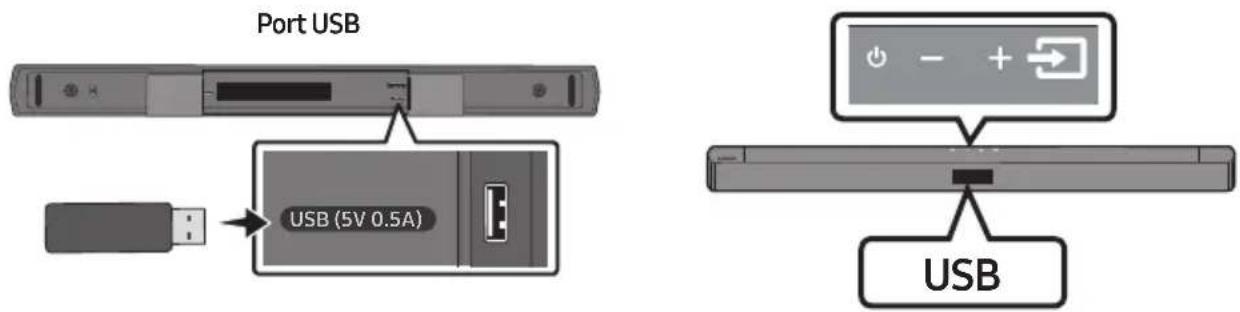 Port USB USB (5V 0.5A) USB