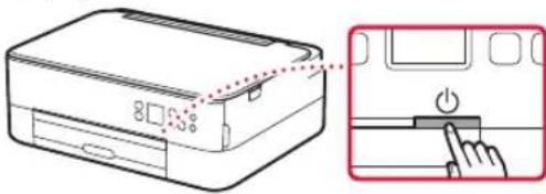 CANON Pixma TS5351A - Mise sous tension de l'imprimante - 4