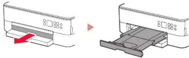 CANON Pixma TS5351A - Pull out the paper output tray. - 1