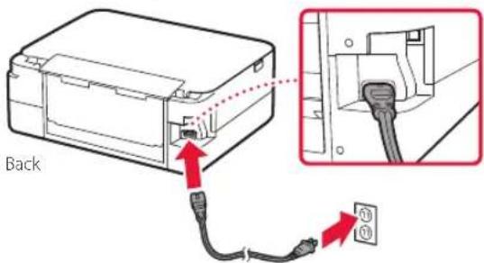 CANON Pixma TS5351A - Turning on the Printer - 2