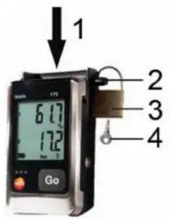 Testo 175H1 - Sécuriser l'enregistreur de données - 1