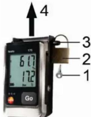 Testo 175H1 - Unlock the data logger - 1