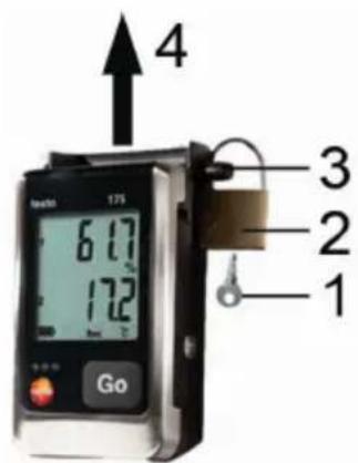 Testo 175H1 - Déverrouiller l'enregistreur de données - 1