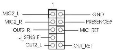 MIC2_L MIC2_R OUT2_R J_SENS E OUT2_L 1 GND PRESENCE# MIC_RET OUT_RET