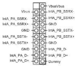 VbusVbus Vbus IntA_PB_SSRX- IntA_PA_SSRX- IntA_PB_SSRX+ GND GND GND IntA_PA_SSTX- IntA_PB_SSTX+ GND GND IntA_PA_D- IntA_PB_D+ IntA_PA_D+ Dummy