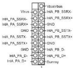 VbusVbus IntA_PB_SSRX- IntA_PB_SSRX+ GND IntA_PB_SSTX- IntA_PB_SSTX+ GND IntA_PB_D- IntA_PB_D+ Dummy 1