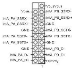 VbusVbus IntA_PB_SSRX- IntA_PB_SSRX+ GND GND IntA_PB_SSTX- IntA_PB_SSTX+ GND GND IntA_PB_D- IntA_PB_D+ Dummy 1
