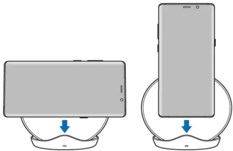 SAMSUNG EP-N5105 - Placer en understøttet mobilenhed på telefonholderen. - 1