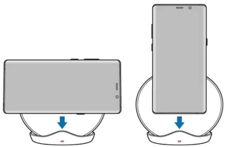 SAMSUNG EP-N5105 - Τοποθετήστε μια υποστηριζόμενη κινητή συσκευή στη βάση τηλεφώνου. - 1