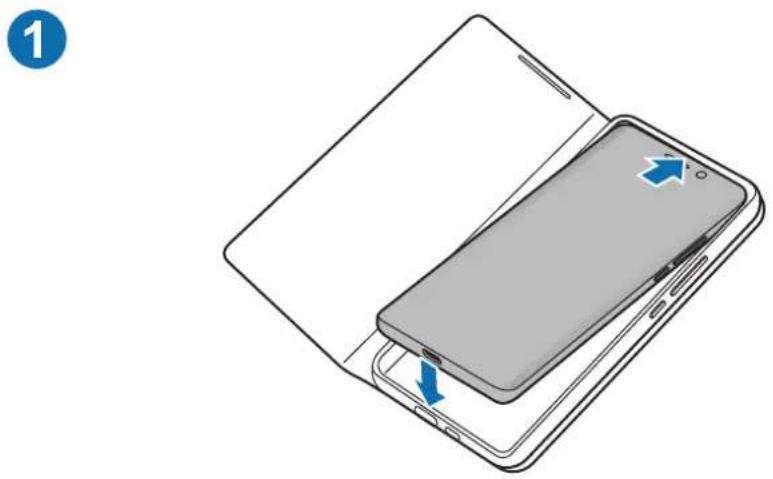 SAMSUNG EF-NG998 - Připojení nebo odpojení zařízení LED View Cover - 1