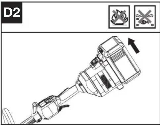 KRESS KC100.9 - Enlever Ou Installer La Batterie (Voir Fig. D1, D2) - 2