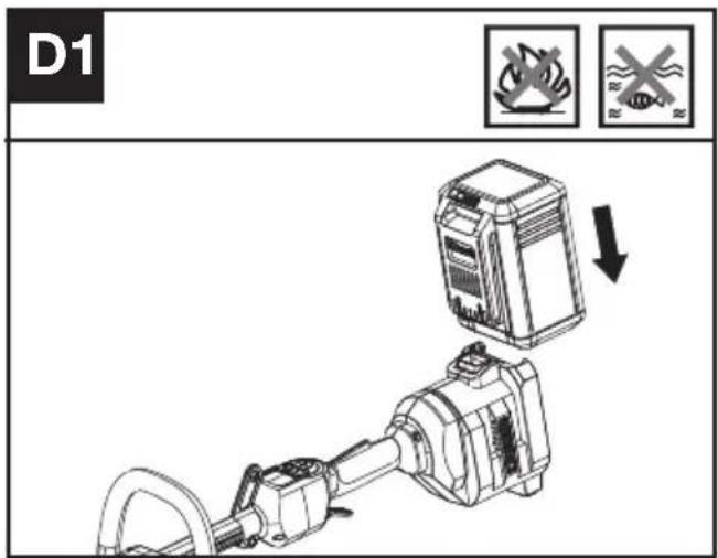 KRESS KC100.9 - Como Retirar Ou Instalar O Conjunto De Baterias (Veja Figura. D1, D2) - 1