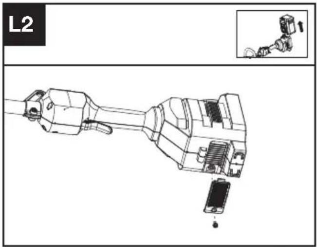 KRESS KC100.9 - Rengöra luftfiltret (se Figur L1, L2) - 2