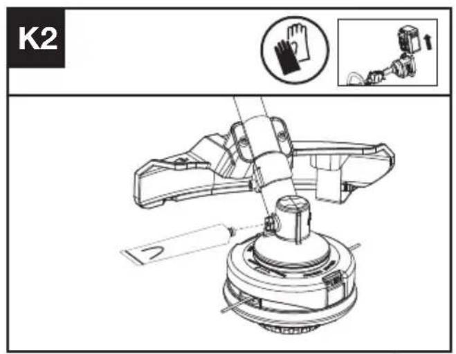 KRESS KC100.9 - Lubrificazione del riduttore (Vedi Fig. K1, K2) - 2