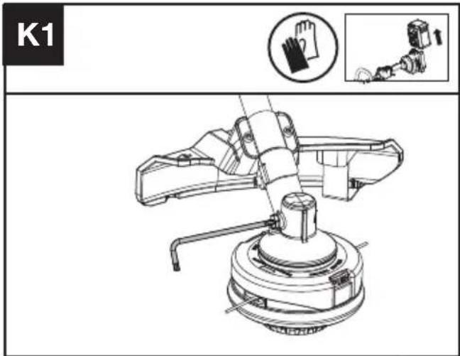 KRESS KC100.9 - Smøre girboksen (Se fig. K1, K2) - 1