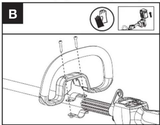 KRESS KC100.9 - Montagem da Proteção contra a projeção de detritos (ver a Fig. A2) - 2