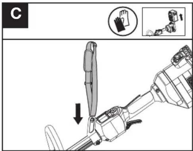 KRESS KC100.9 - Fitting the shoulder strap (Sold Separately) (See Fig. C) - 1