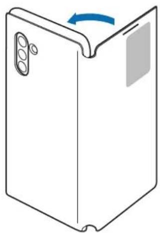SAMSUNG EF-NS906 - Colocar ou retirar a LED View Cover - 1