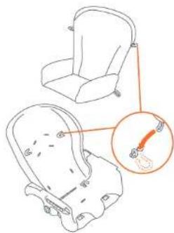 Baby Trend HC05B - TO REATTACH SEAT PAD - 2