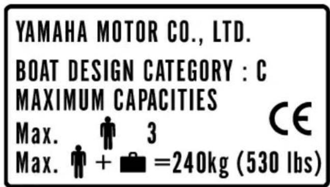 YAMAHA WaveRunner FX Cruiser SHO - Πινακίδα κατασκευαστή - 2