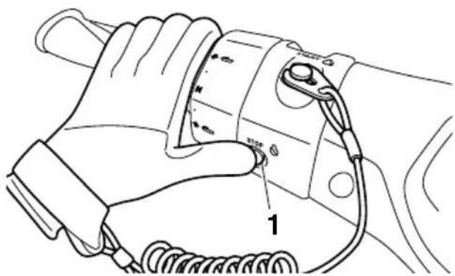 YAMAHA WaveRunner FX Cruiser SHO - Διακόπτης σταματήματος κινητήρα “ - 1