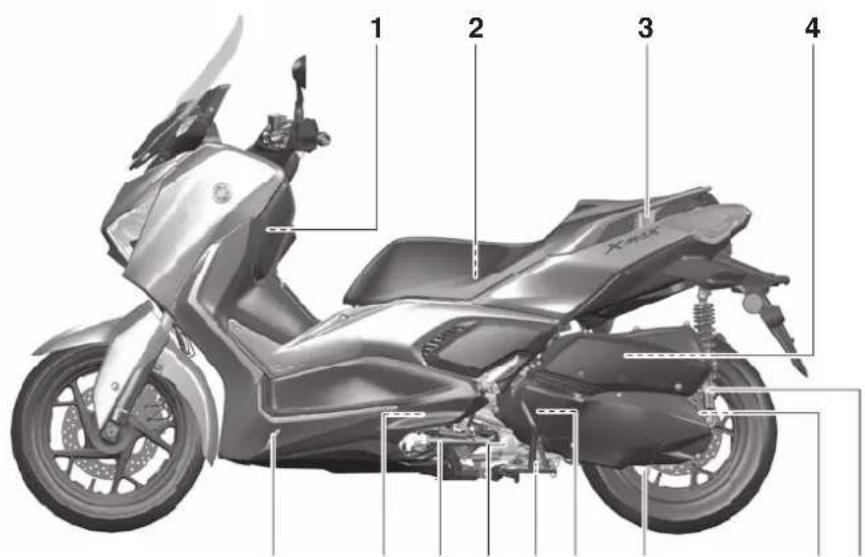 YAMAHA XMAX300 (2023) - Vue gauche - 1