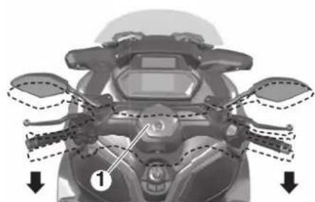 YAMAHA XMAX300 (2023) - Position du guidon - 1