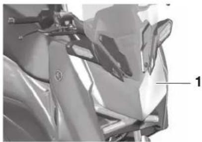 YAMAHA XMAX300 (2023) - Dépose et repose du cache - 1