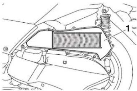 YAMAHA XMAX300 (2023) - Remplacement de l'élément de filtre à air et de l'élément de filtre à air secondaire et nettoyage de l'élément de préfiltre à air - 3