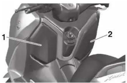 YAMAHA XMAX300 (2023) - Compartiments de rangement - 1