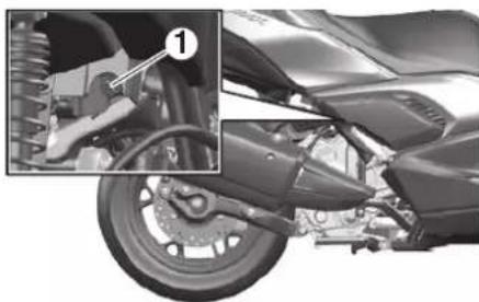 YAMAHA XMAX300 (2023) - Selle/compartiment de rangement arrière - 1