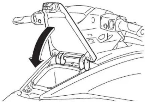 YAMAHA WaveRunner FX CRUISER SVHO - Pour fermer la boîte à gants : - 1