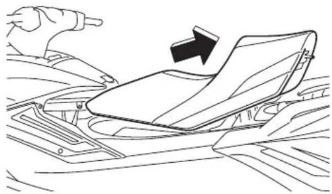YAMAHA WaveRunner FX CRUISER SVHO - Pour déposer le siège avant : - 2