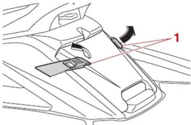 YAMAHA WaveRunner FX CRUISER SVHO - Pour évacuer l'eau de la boîte à gants : - 2