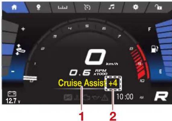 YAMAHA WaveRunner FX CRUISER SVHO - Activation et désactivation du système d'assistance à la navigation - 1