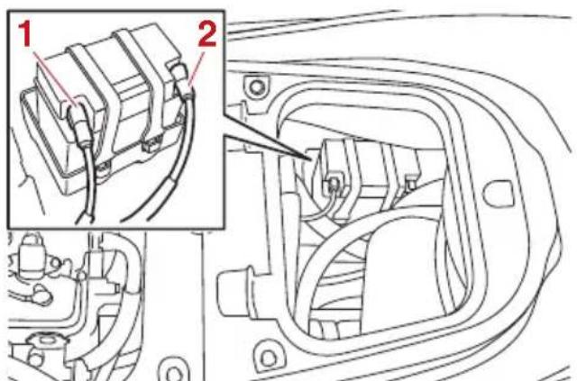 YAMAHA WaveRunner FX CRUISER SVHO - Contrôles de la batterie - 1