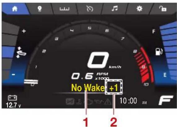 YAMAHA WaveRunner FX CRUISER SVHO - Activation et désactivation du mode Pas de sillage - 1