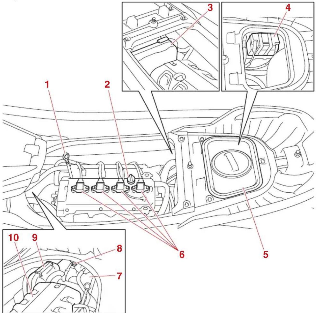 YAMAHA WaveRunner FX CRUISER SVHO - Emplacement des principaux composants - 5