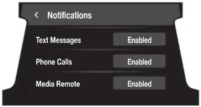 YAMAHA WaveRunner FX CRUISER SVHO - Paramètres de notification ("Notifications") - 1