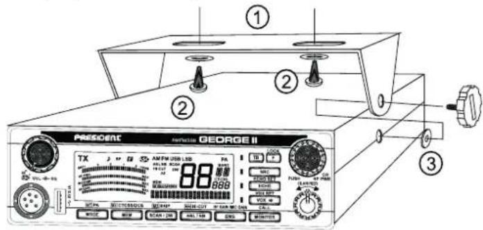 PRESIDENT GEORGE II - 1) GDZIE I JAK MONTOWAC MOBILNE CB RADIO - 1