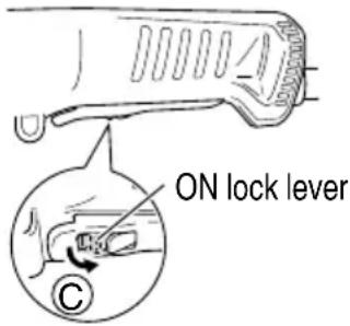 ON lock lever C