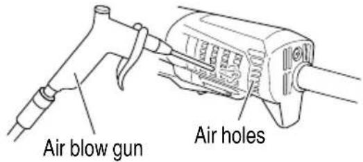 Air blow gun Air holes