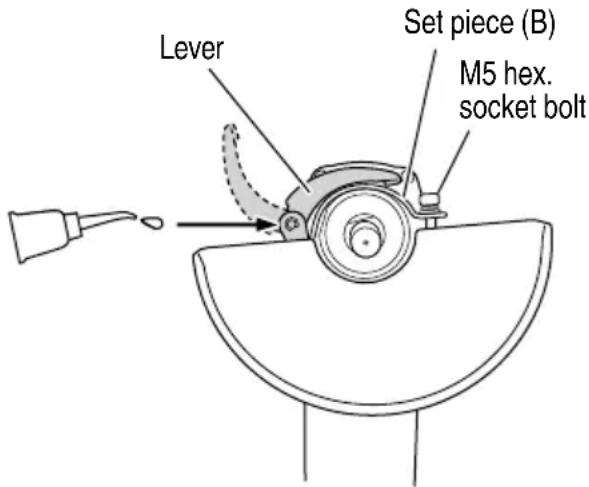 Lever Set piece (B) M5 hex. socket bolt