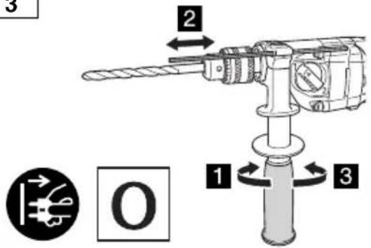 HiKOKI D13VL - Inspisere monteringsskruene - 2