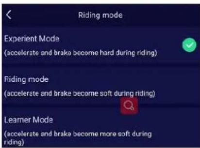 KINGSONG KS-16X - Mode de conduite (Riding Mode) - 1