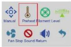 Manual Preheat Filament Level Fan Stop Sound Return