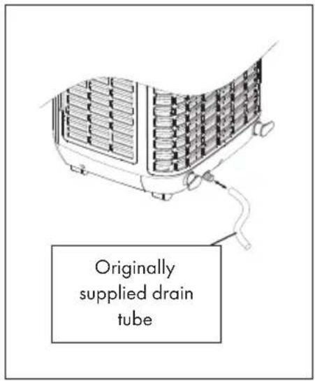 Originally supplied drain tube